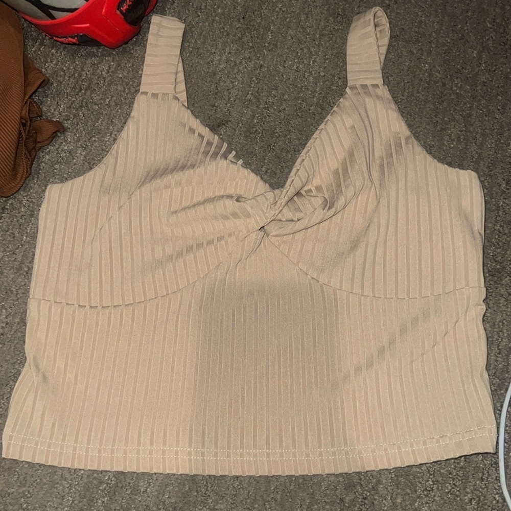 Champagne crop top